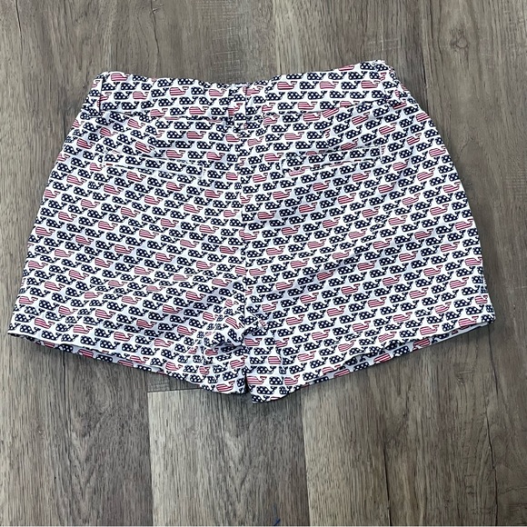 Vineyard Vines Flag Whale Printed Boulevard Shorts - Picture 8 of 13